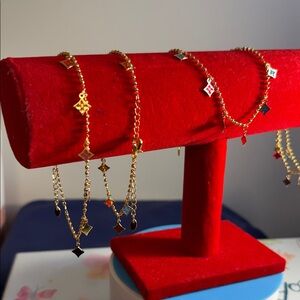 Elegant Gold Charm Ankle Bracelet